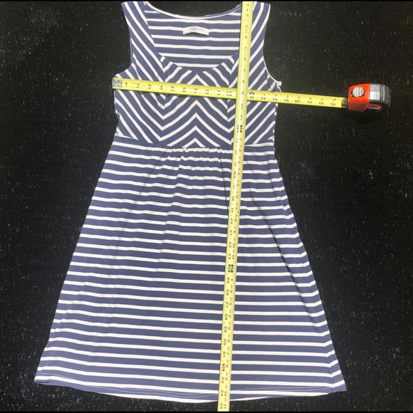 Romy size S Romy A-line Navy Striped Dress 💙 - Picture 3 of 8